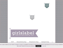 Tablet Screenshot of girlslabel.com